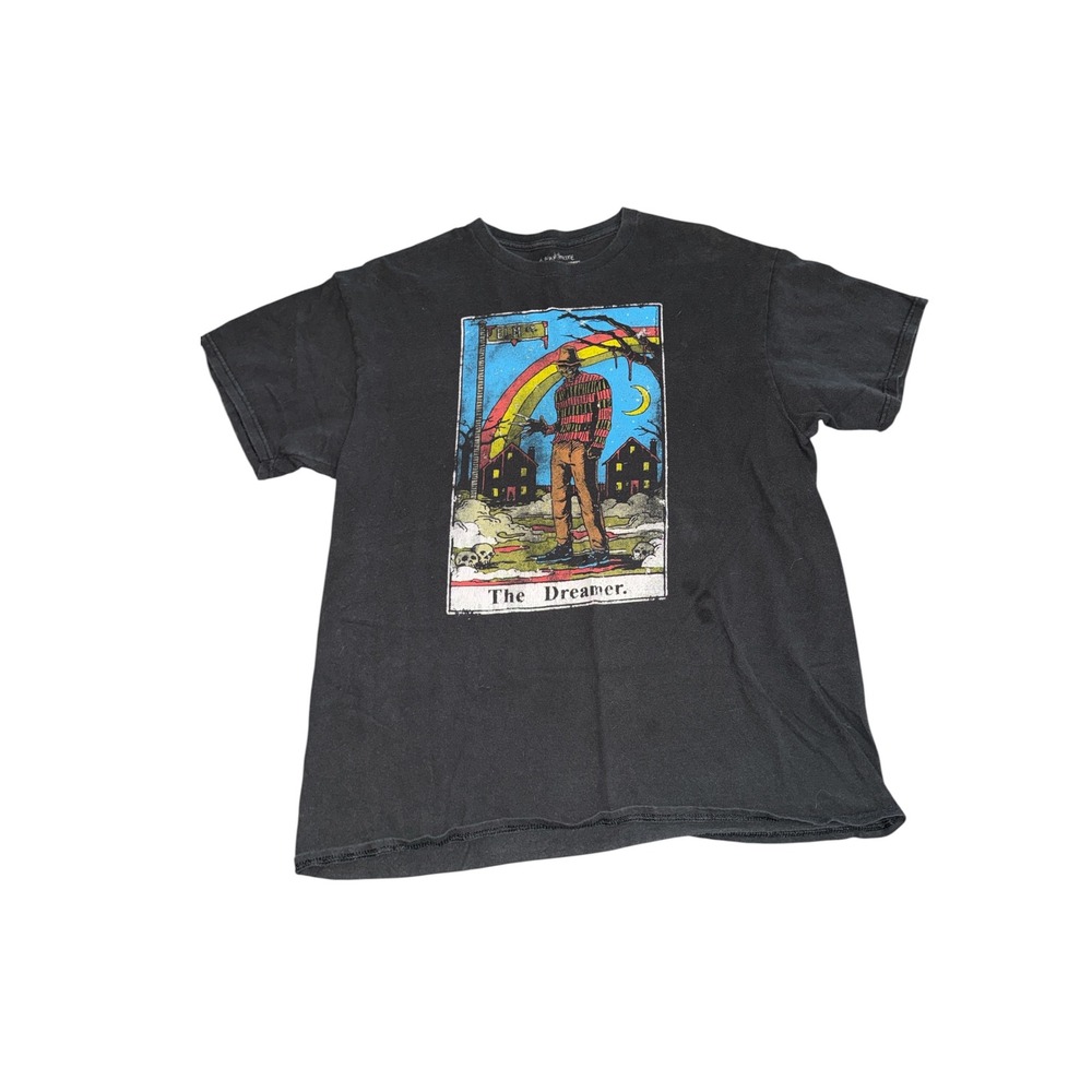 A Nightmare on Elm Street Freddy Krueger The Dreamer Tarot Card T-Shirt Mens L